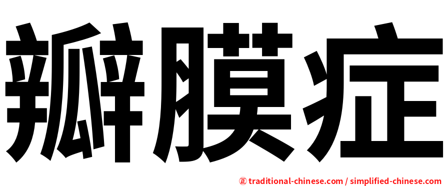 瓣膜症