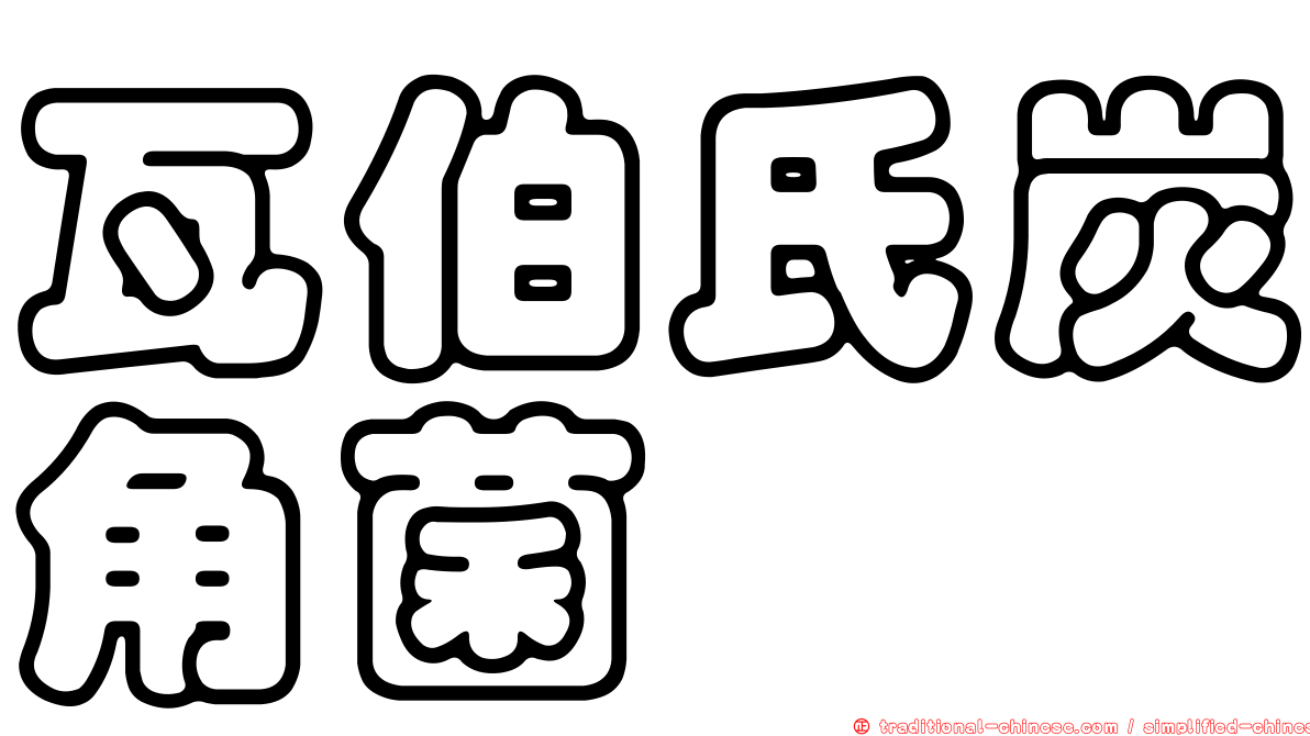 瓦伯氏炭角菌