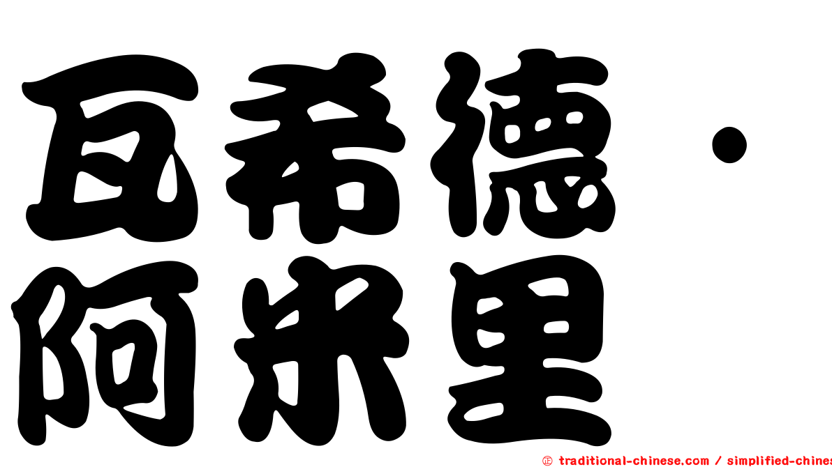 瓦希德·阿米里