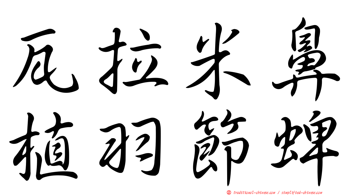 瓦拉米鼻植羽節蜱