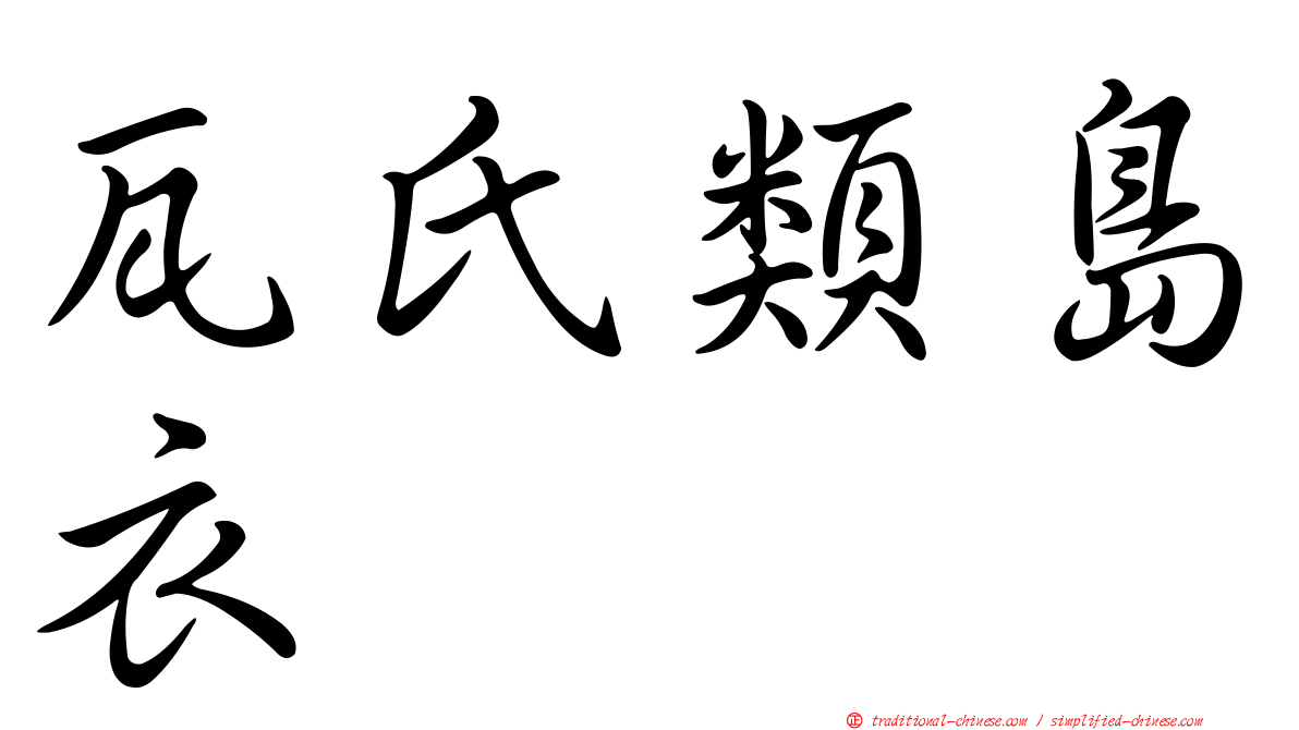 瓦氏類島衣