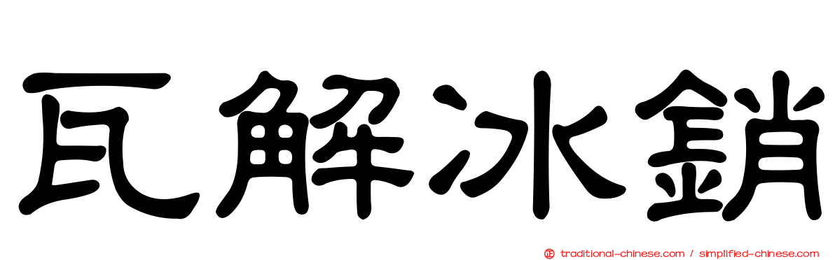瓦解冰銷