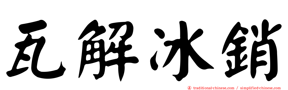 瓦解冰銷