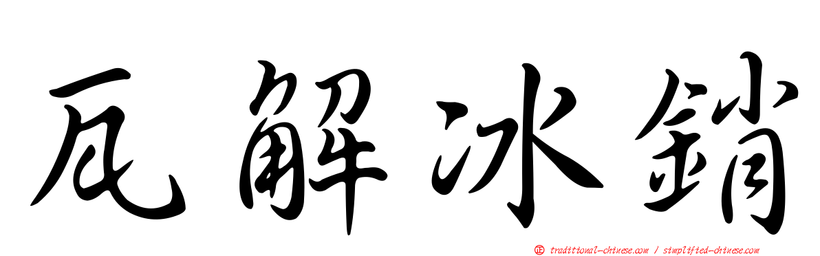 瓦解冰銷