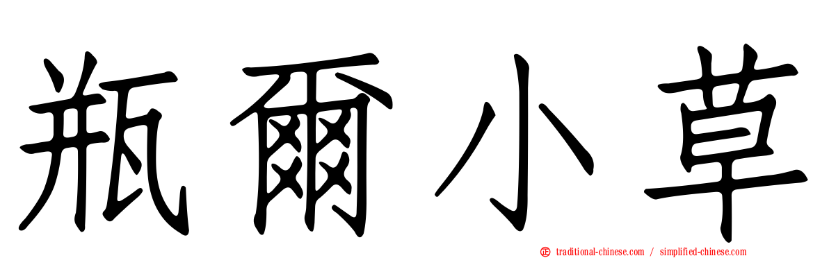 瓶爾小草