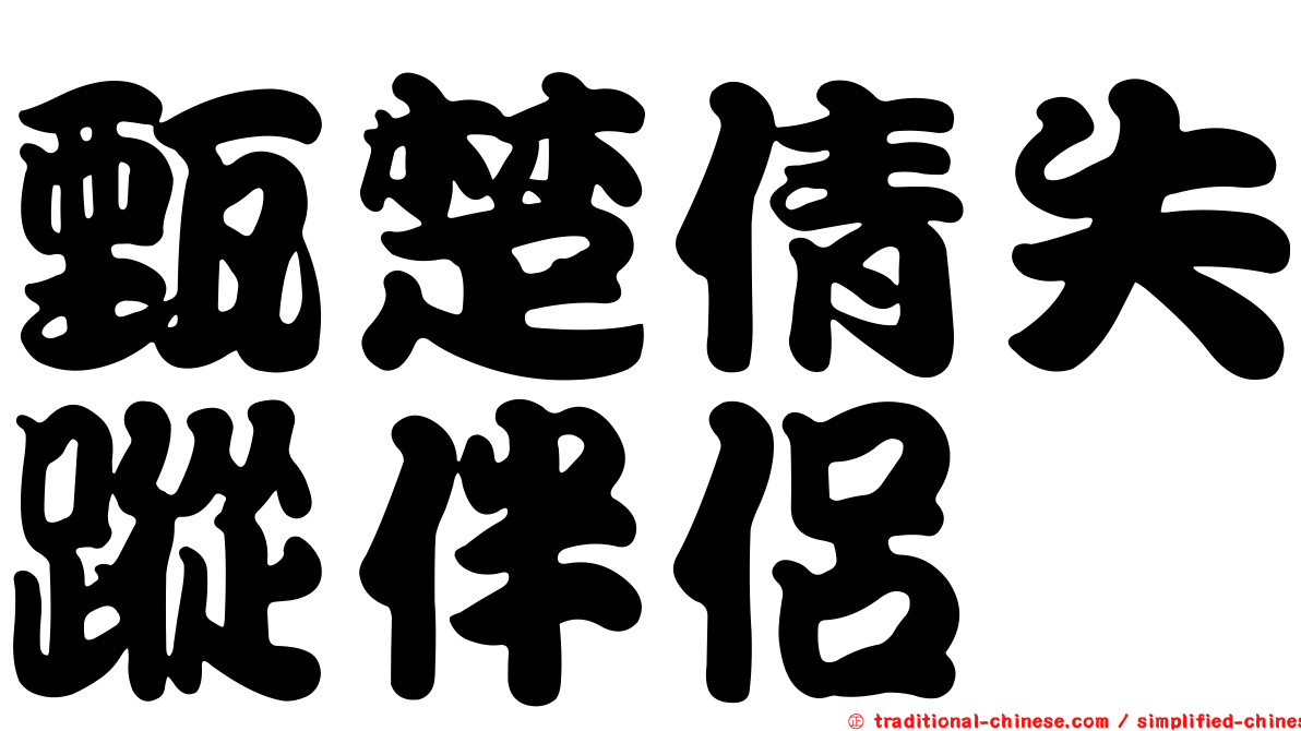 甄楚倩失蹤伴侶