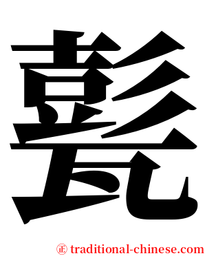 甏 serif font