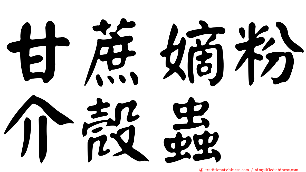甘蔗嫡粉介殼蟲