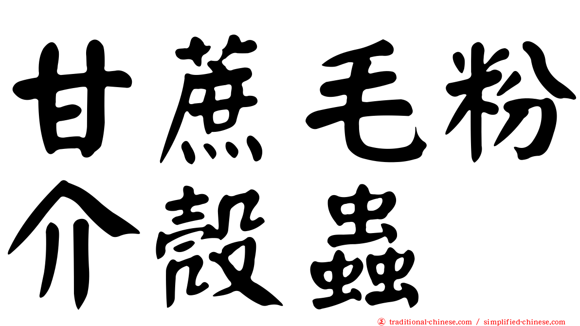 甘蔗毛粉介殼蟲