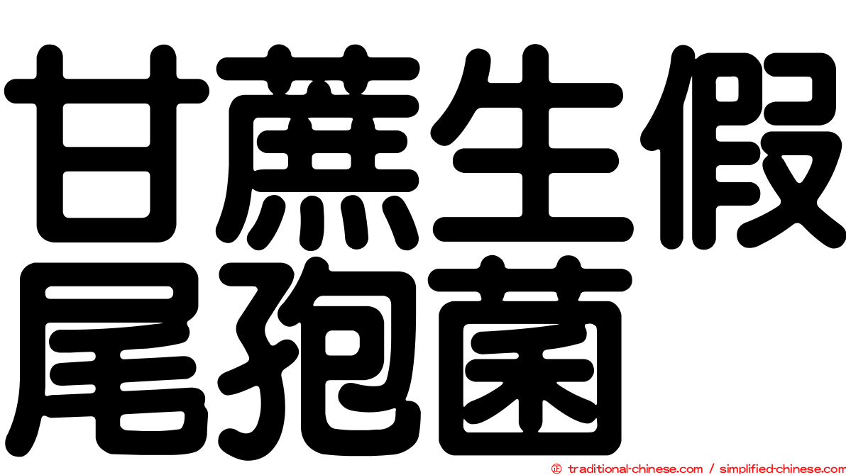 甘蔗生假尾孢菌