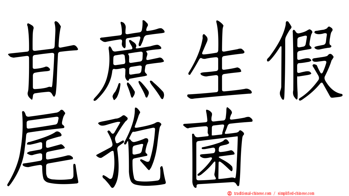 甘蔗生假尾孢菌