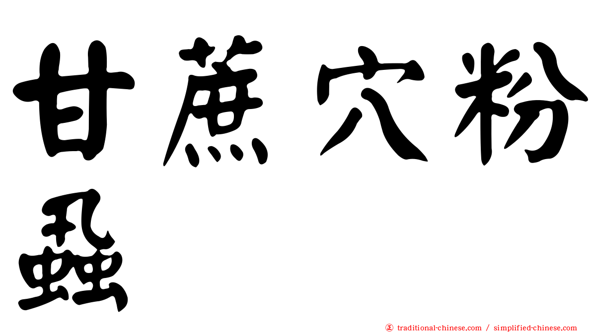 甘蔗穴粉蝨