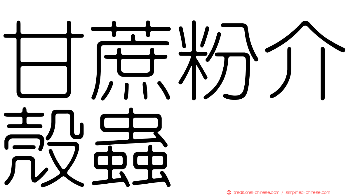 甘蔗粉介殼蟲