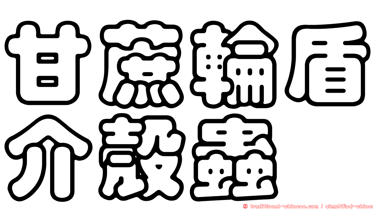 甘蔗輪盾介殼蟲