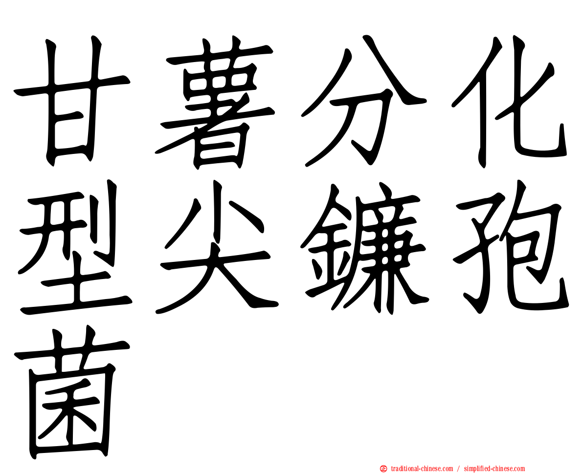 甘薯分化型尖鐮孢菌