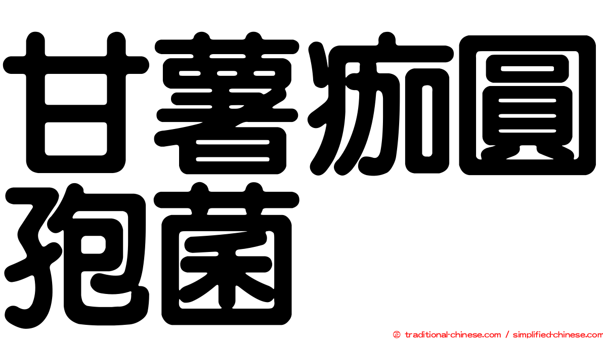甘薯痂圓孢菌