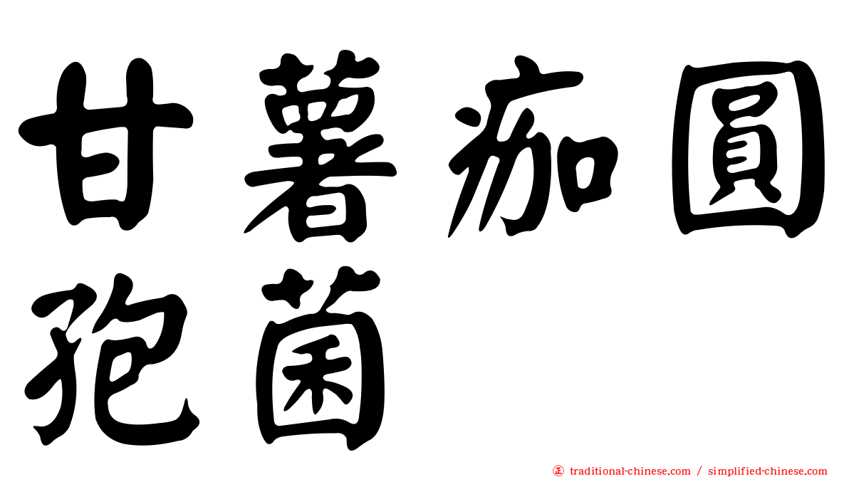 甘薯痂圓孢菌