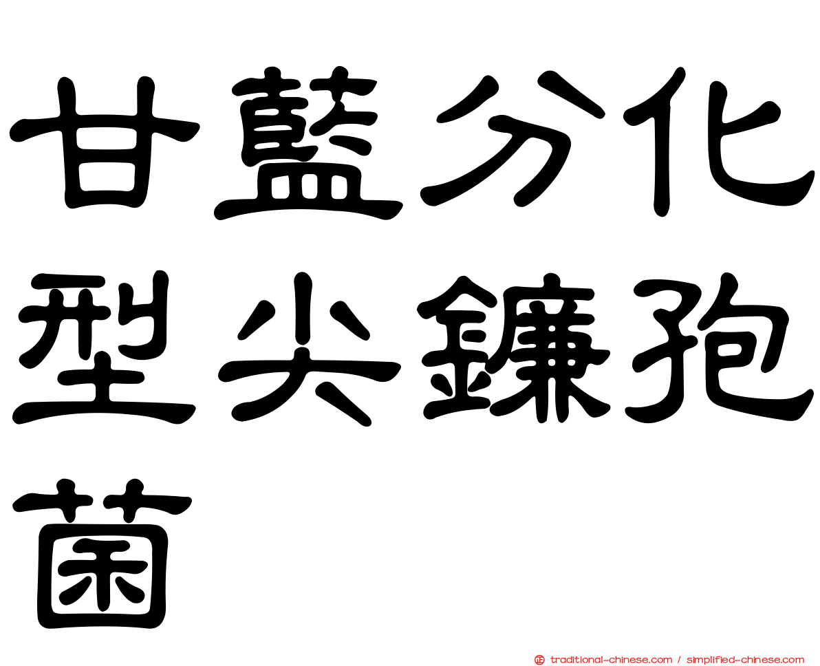 甘藍分化型尖鐮孢菌