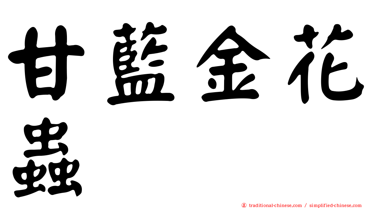 甘藍金花蟲