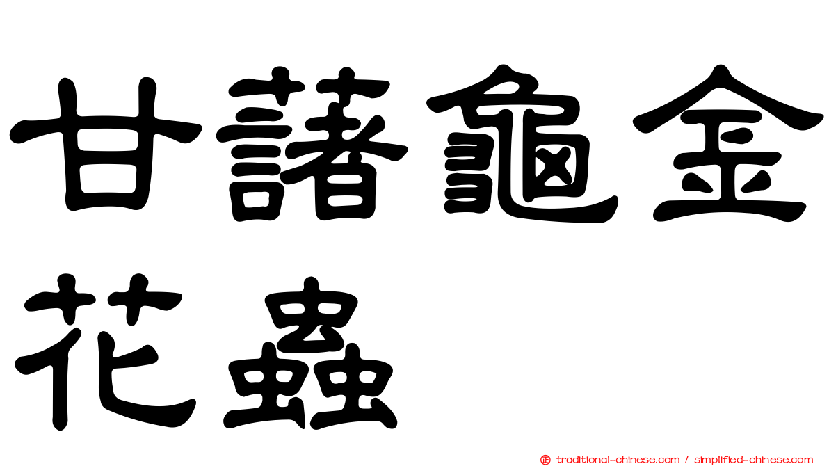甘藷龜金花蟲