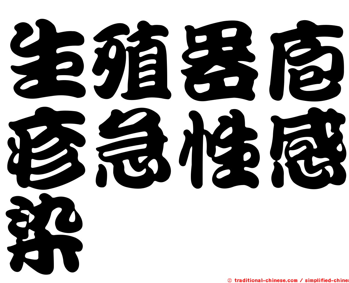 生殖器庖疹急性感染