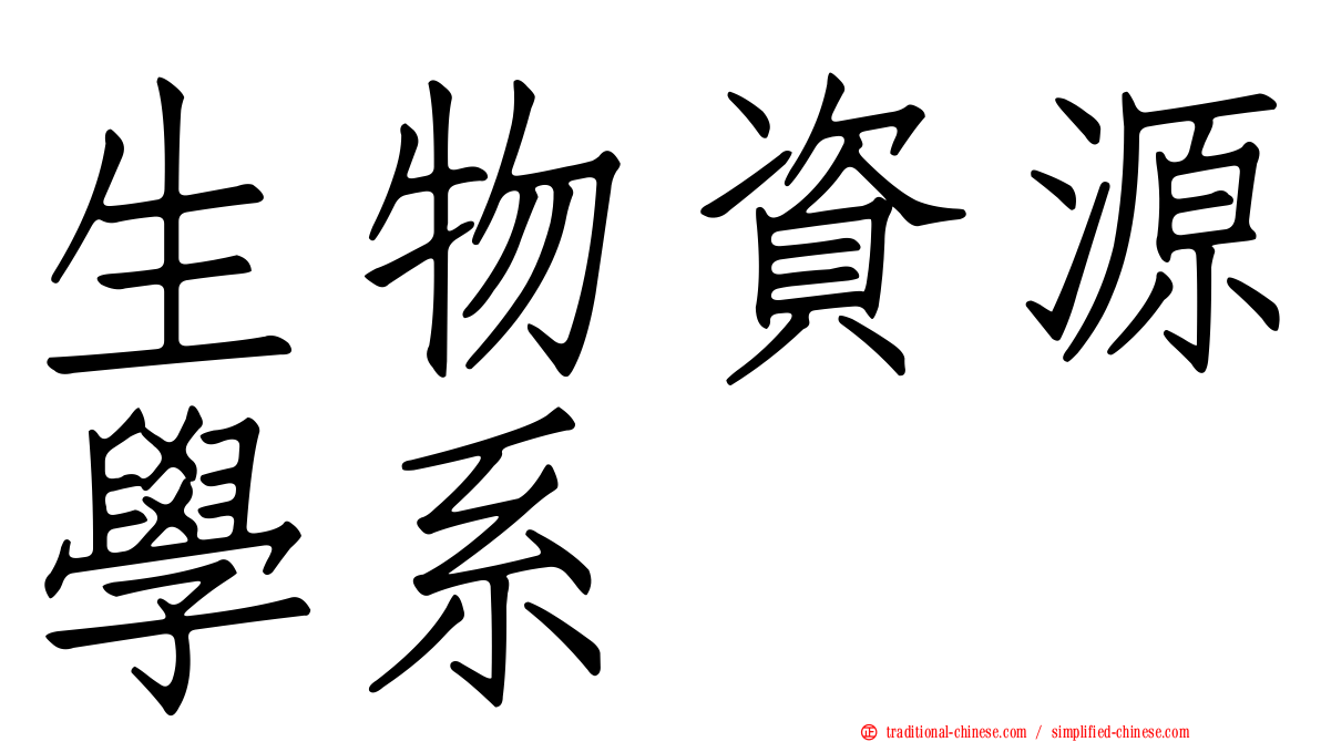 生物資源學系