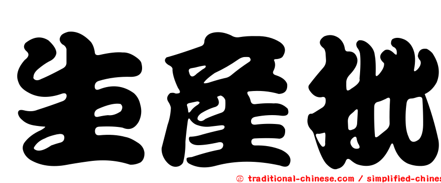 生產批