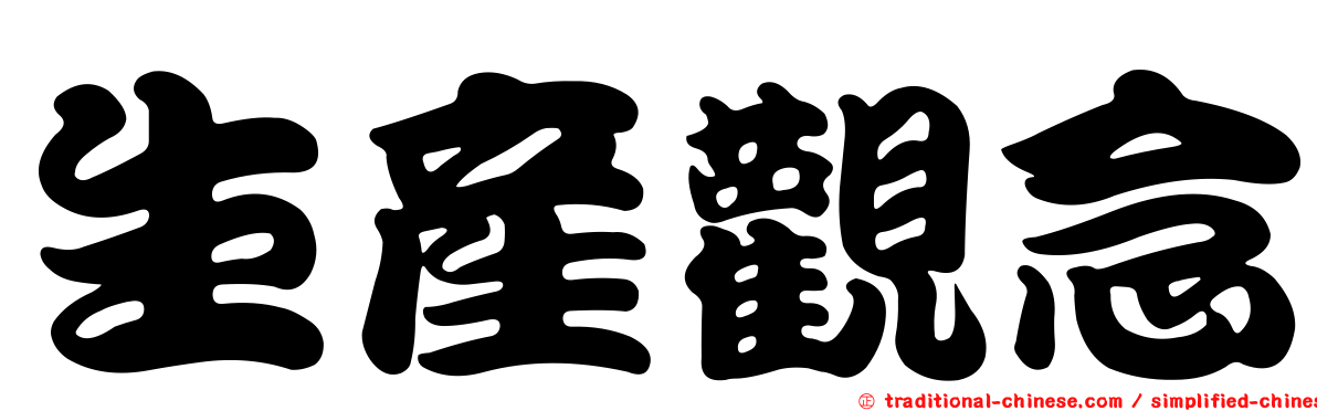 生產觀念