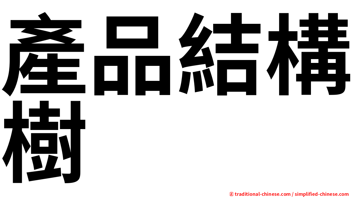 產品結構樹
