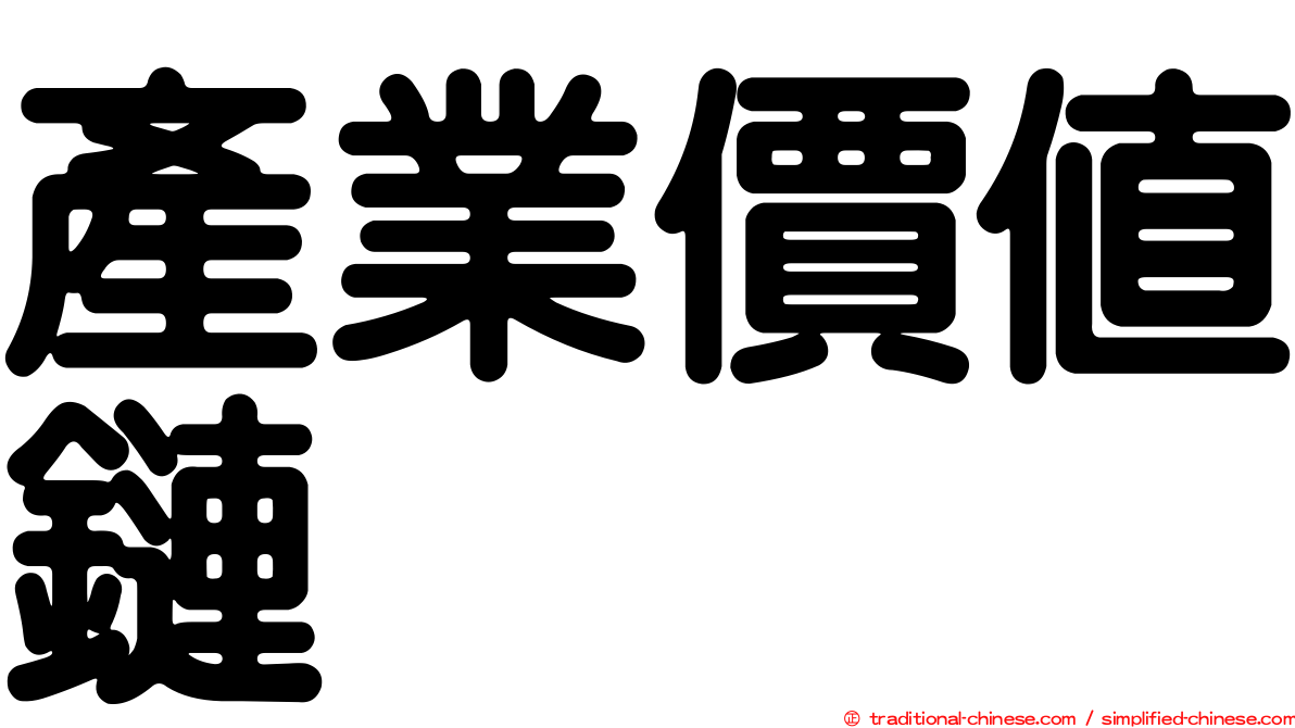 產業價值鏈