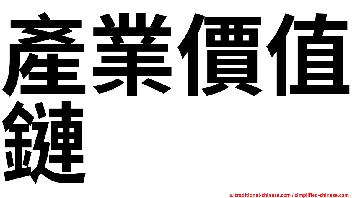 產業價值鏈