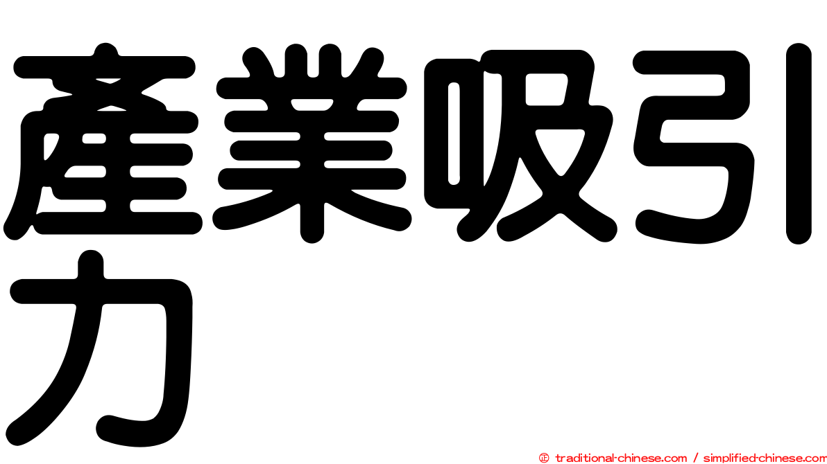產業吸引力