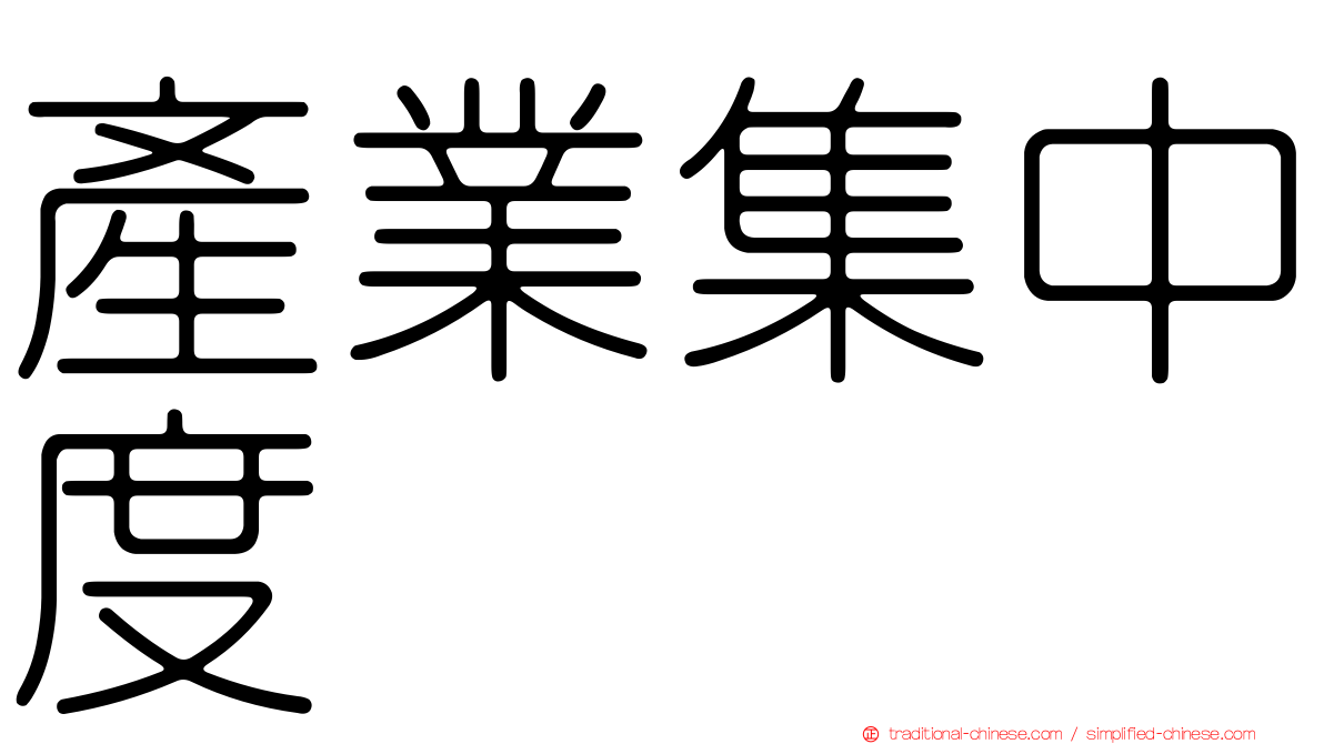 產業集中度