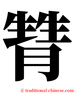 甧 serif font
