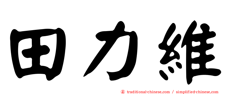 田力維