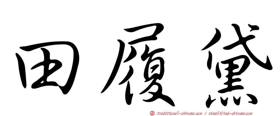 田履黛