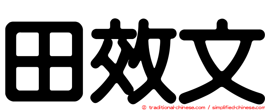 田效文