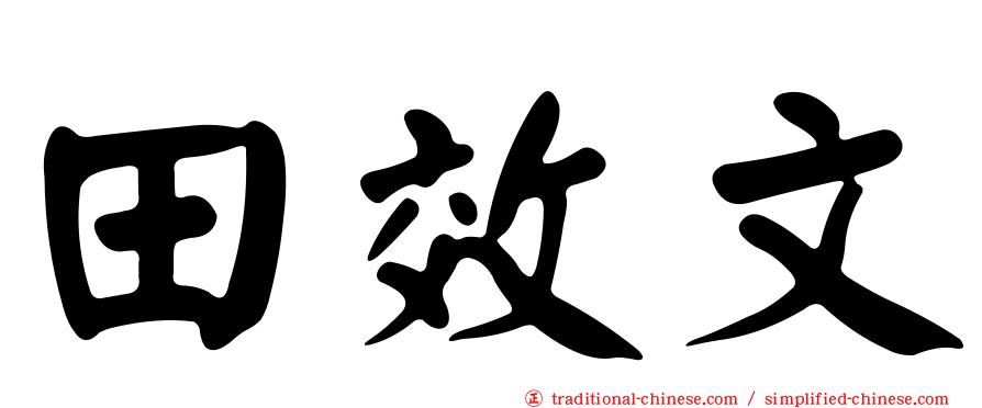 田效文