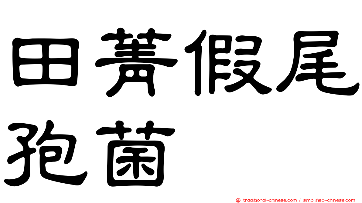 田菁假尾孢菌