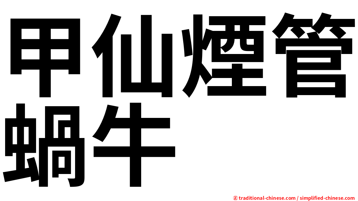 甲仙煙管蝸牛