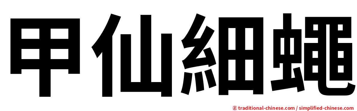 甲仙細蠅