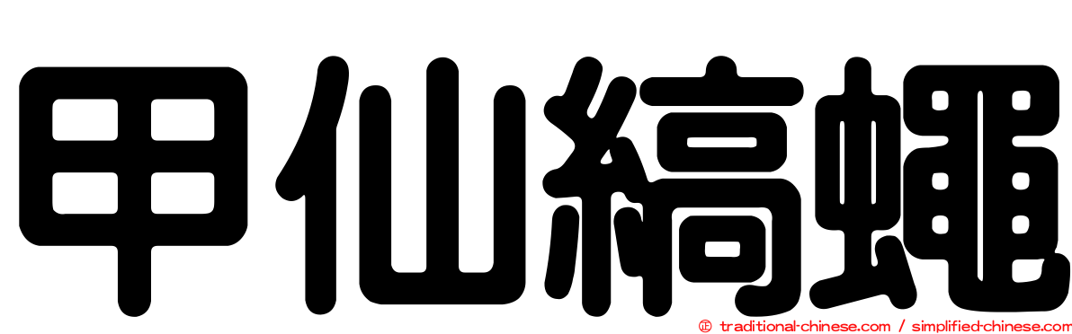 甲仙縞蠅