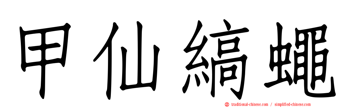 甲仙縞蠅