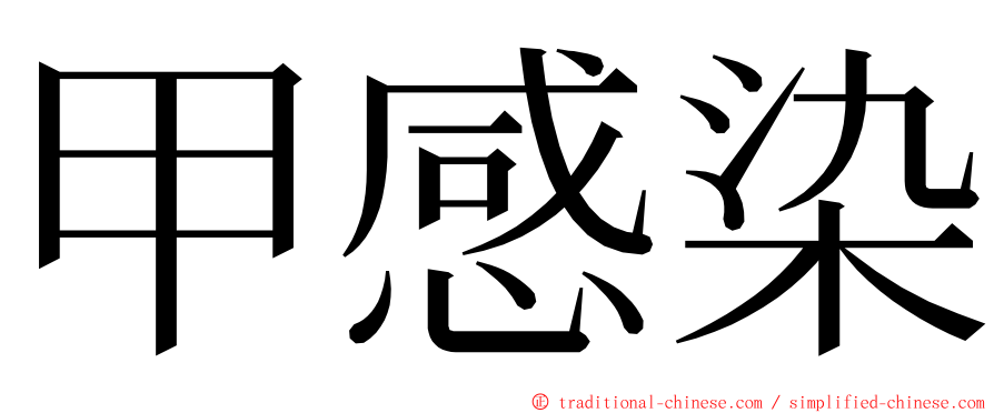 甲感染 ming font