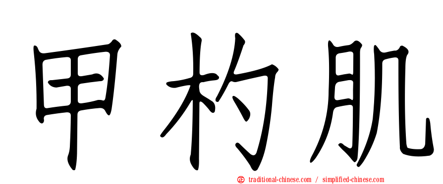 甲杓肌