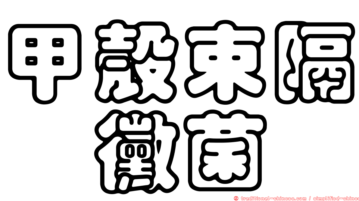 甲殼束隔孢黴菌