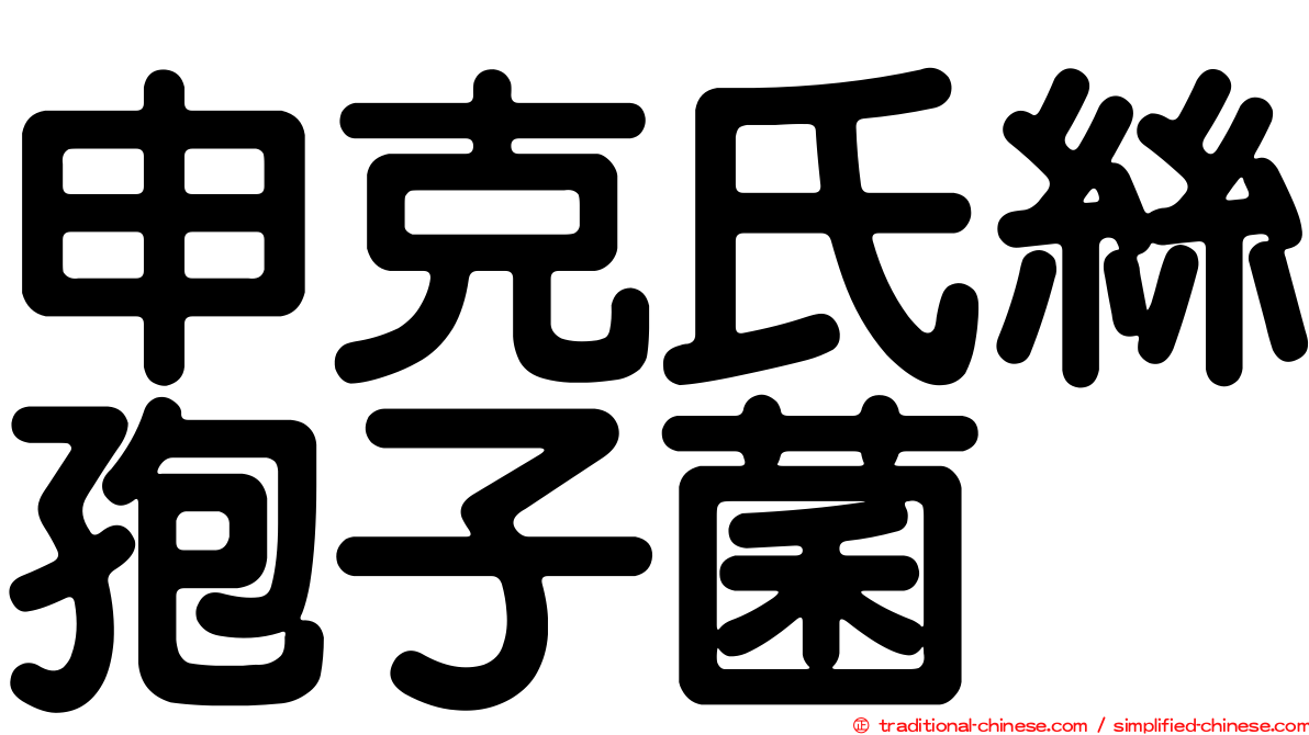 申克氏絲孢子菌