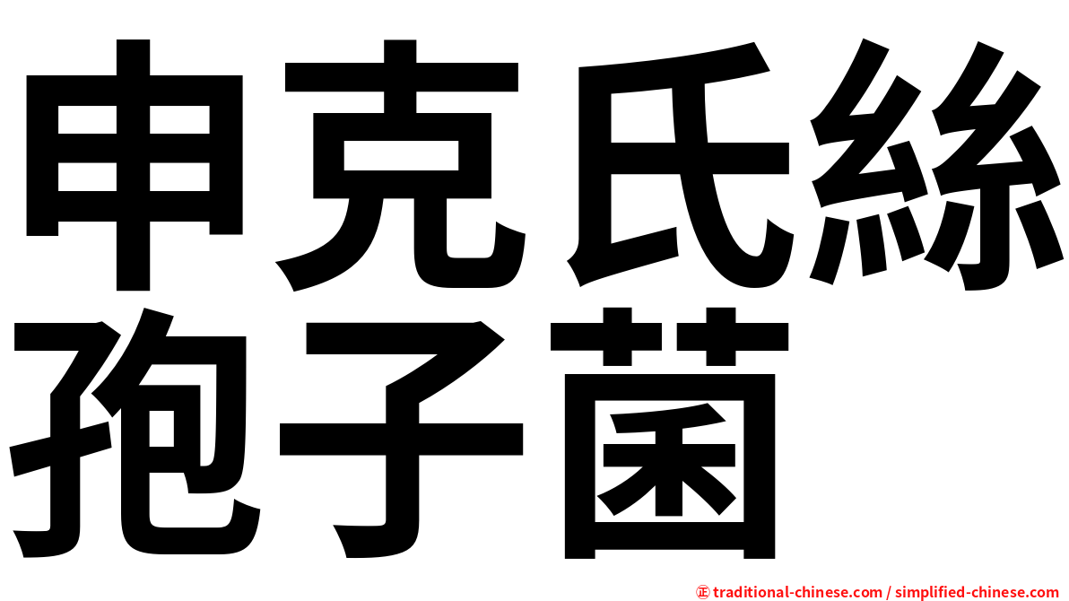 申克氏絲孢子菌