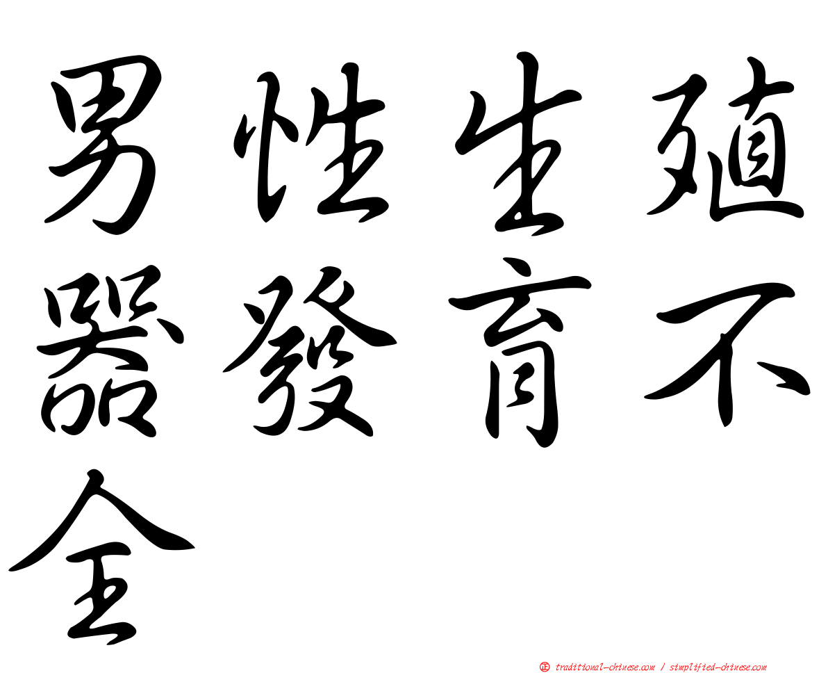男性生殖器發育不全