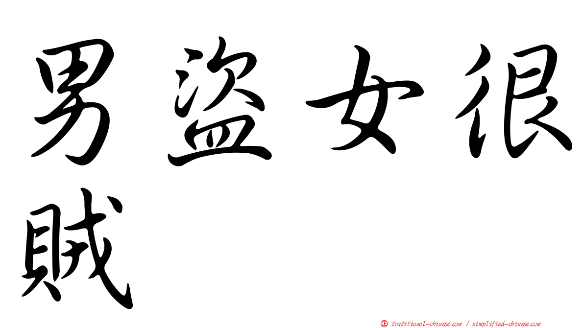 男盜女很賊